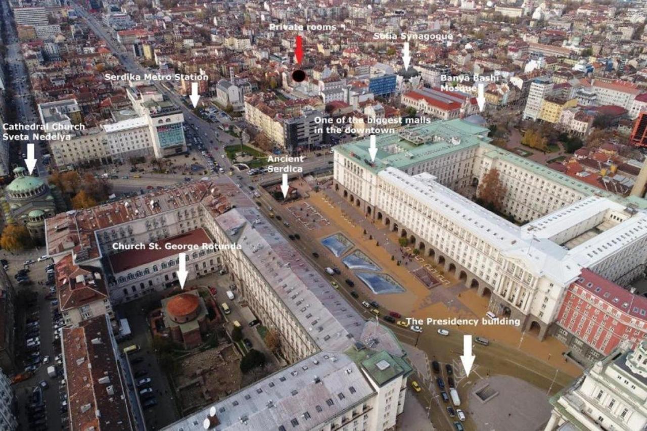 Best Private Rooms In The Center Sofia Exterior foto
